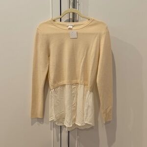 Club Monaco Wool and Silk shirt sweater NWT